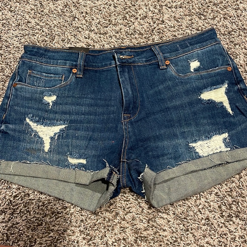 Denim distressed shorts size 30